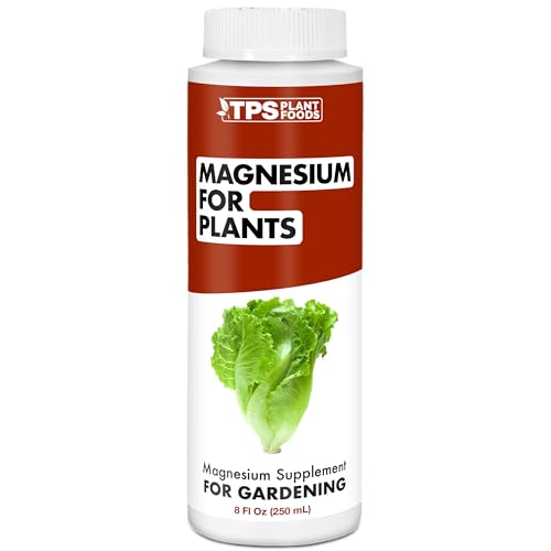 Magnesium Fertilizer for Plants, Bioavailable Mg for Growth and Flowering, Liquid Plant Food 32 oz (1 Quart)