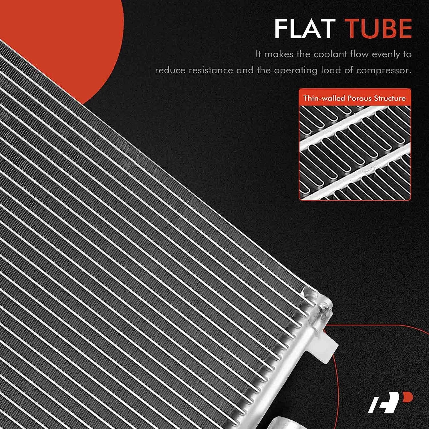 A-Premium Air Conditioning A/C Condenser Compatible with Ford Mustang 2015-2021 3.7L 5.0L 5.2L, Replace# FR3Z19712B