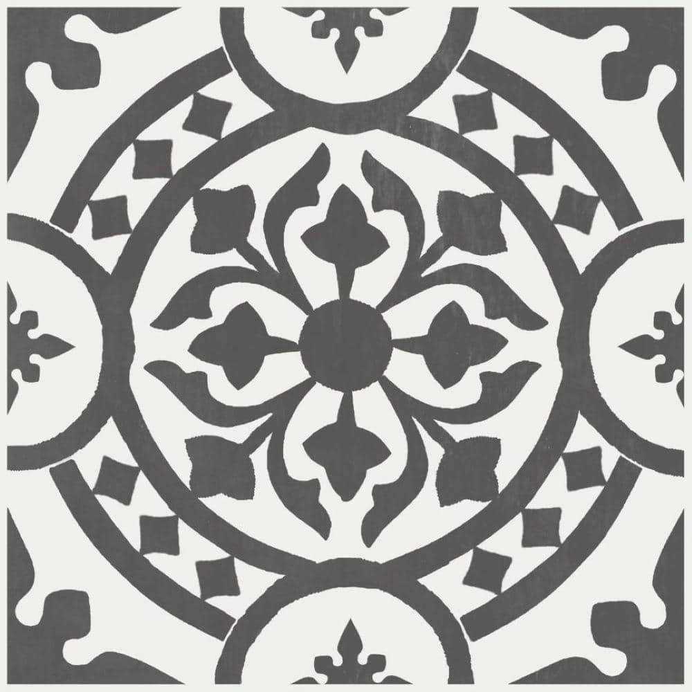 Armstrong Flooring Universal Black and White 2 MIL x 12 in. W x 12 in. L Peel and Stick Water Resistant Vinyl Tile Flooring - Shop Hardware Tools Online Store