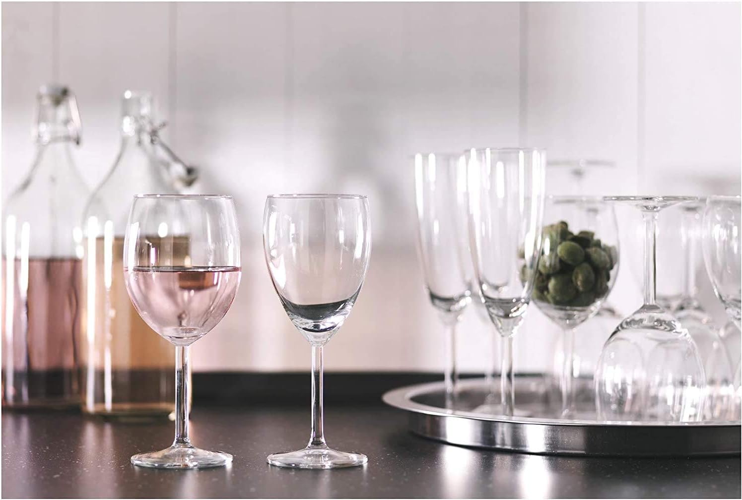 IKEA Red Wine Glass - Svalka Series SET OF 6, 10 0Z (Exclusive 9.84 x 7.48 x 6.69 inches)
