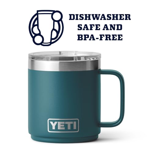 YETI Rambler 10 oz Stackable Mug, Vacuum Insulated, Stainless Steel with MagSlider Lid, Stainless