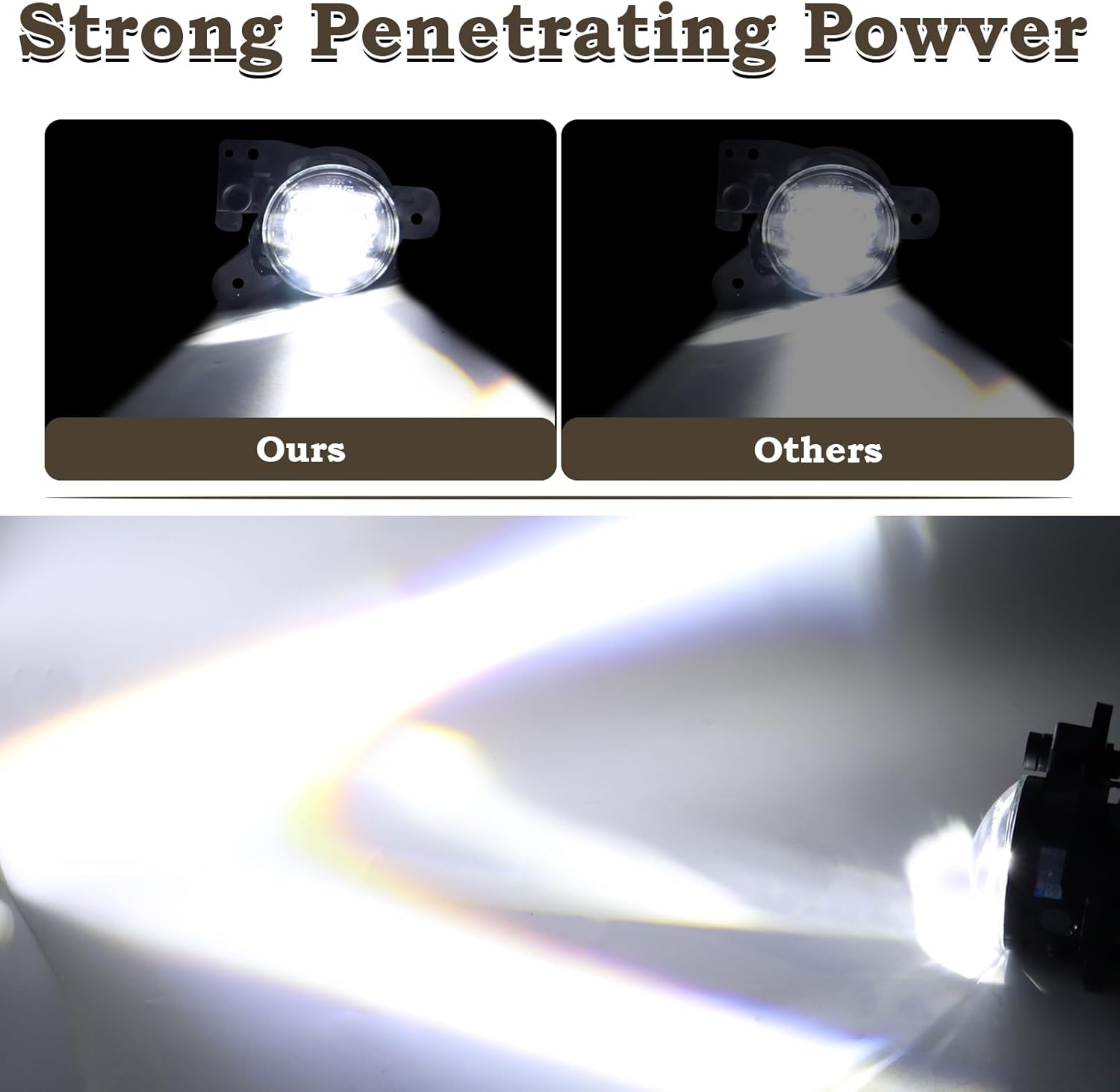 LED Fog Light Set 5pcs Compatible for 2023 2024 Chevrolet Colorado Front Bumper Lamp Assembly With Wire Harness Bulbs Cover Bezels 42737706 42737708 GM2592334 GM2593334