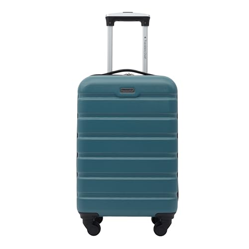 Travelers Club Harper Luggage, Black, 20-Inch Carry-On