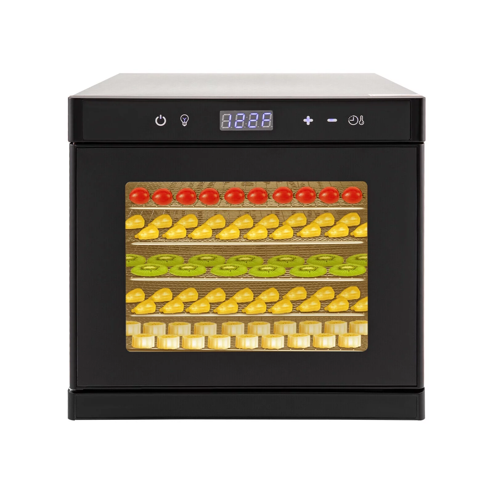 6/8 Trays Food Dry Dehydrator Stainless Steel Meat Fruit Vegetable Dryer Machine