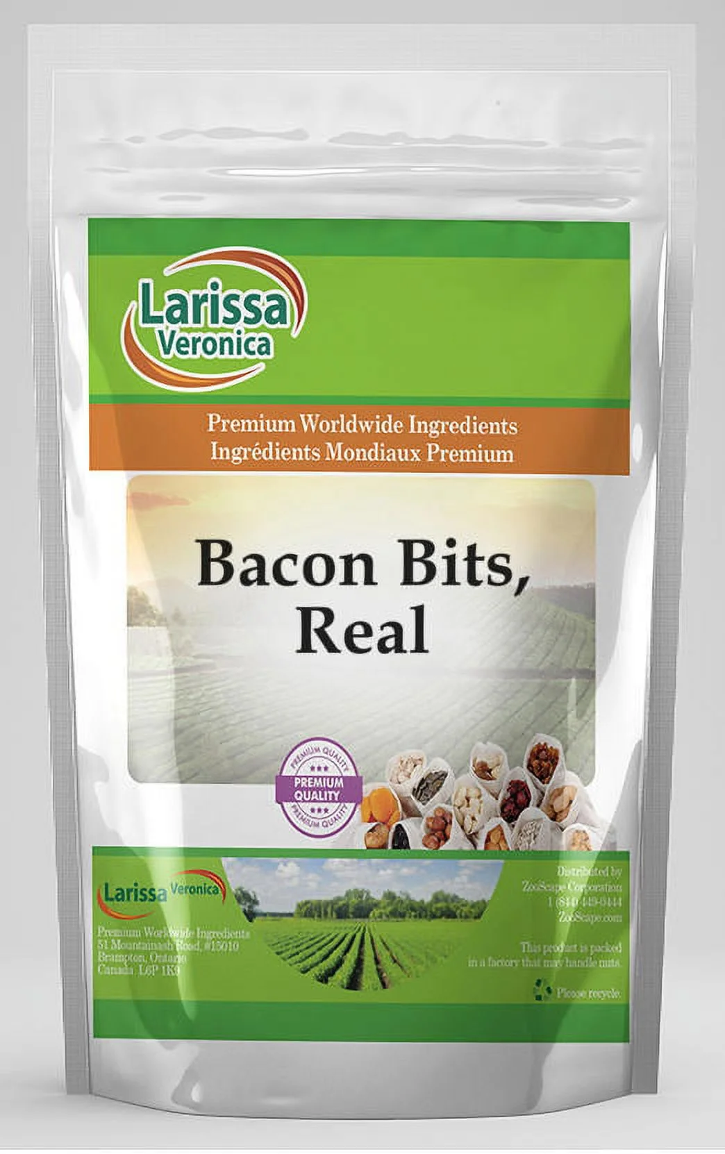 Larissa Veronica Bacon Bits, Real, (16 oz, 3-Pack, Zin: 524713)
