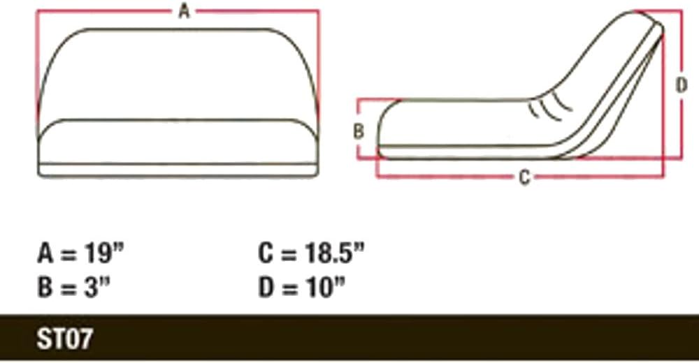 LMS2002 New Lawn & Garden Tractor Black Riding Mower Seat Fits Most Brands