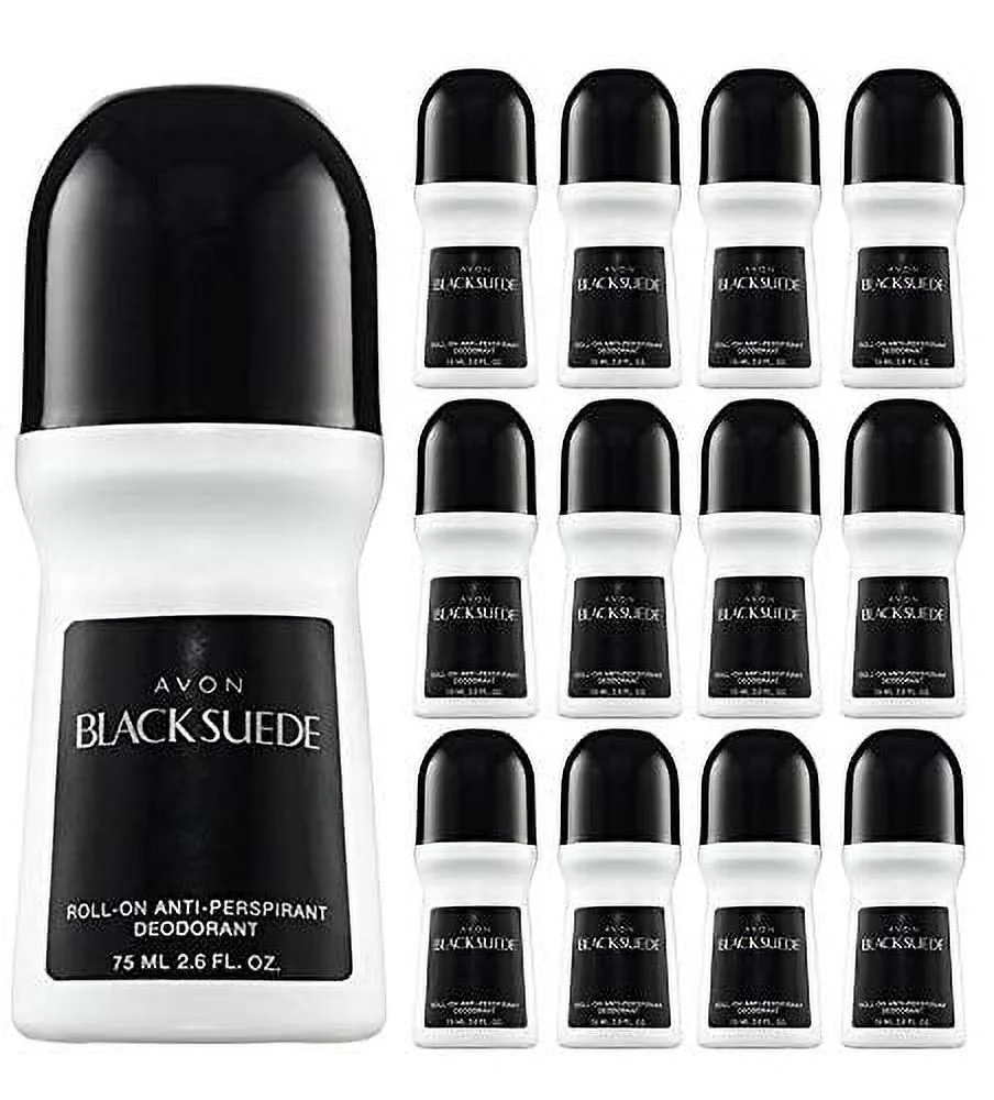 Avon Black Suede Roll-on Anti-perspirant Deodorant Bonus Size 2.6 oz (20-Pack)