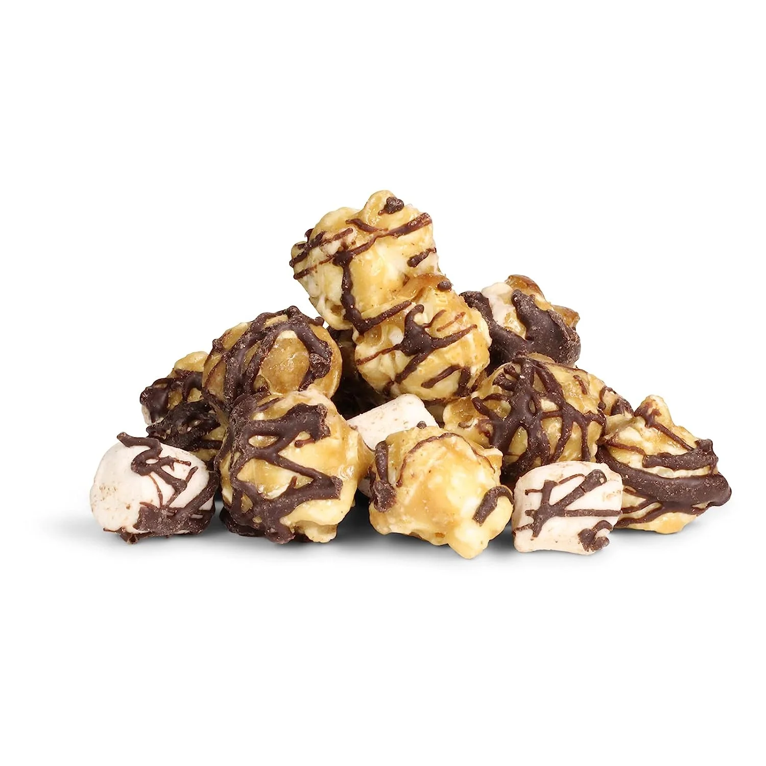 Chocolate S'mores Popcorn By Its Delish, 8 Oz Bulk Bag, Caramelized With Chocolate And Marshmallows Corn Snack - Dairy-Free, Kosher