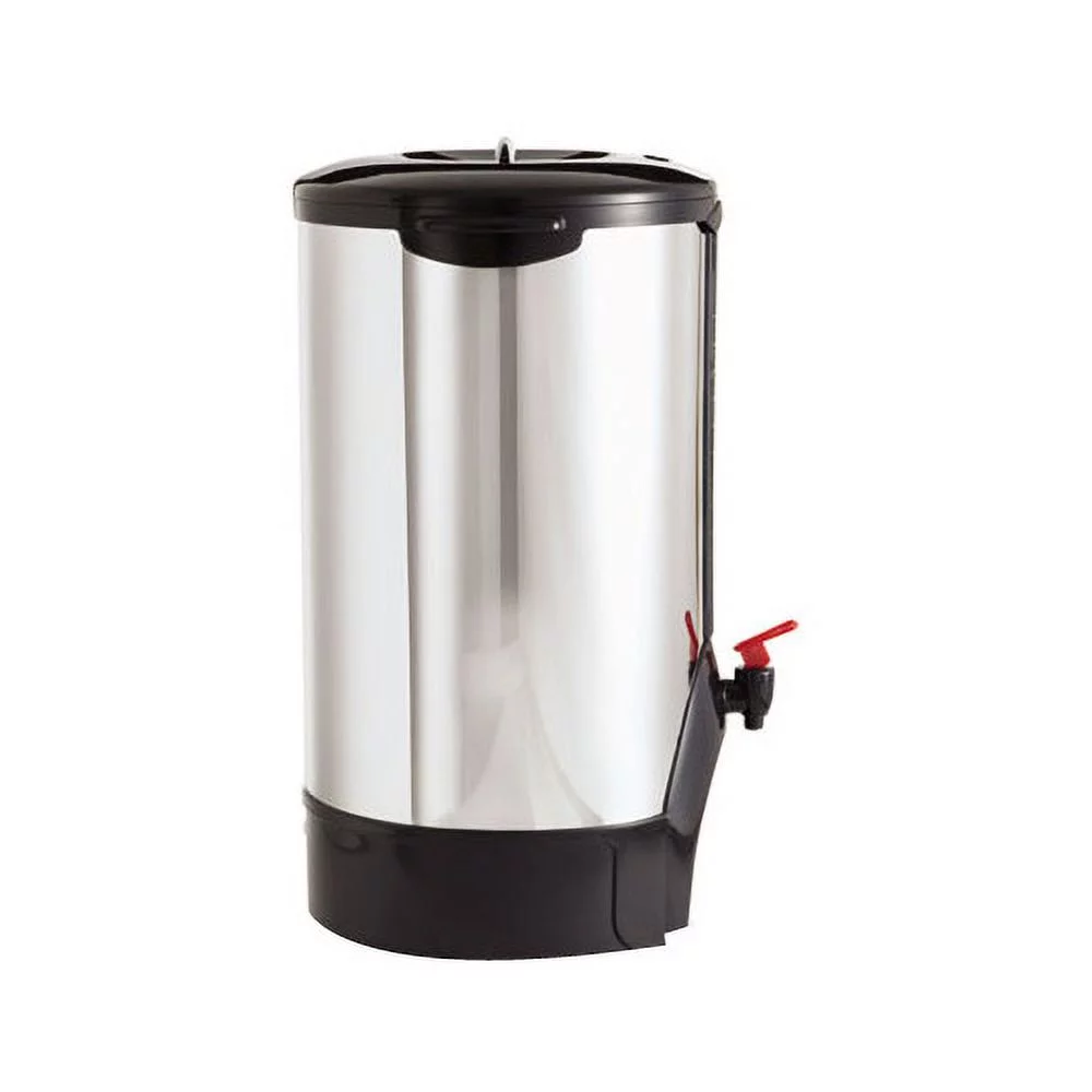 Coffee Pro 100-cup Commercial Urn/Coffeemaker 100 Cup(s) - Multi-serve - Stainless Steel - Stainless Steel, Glass, Plastic