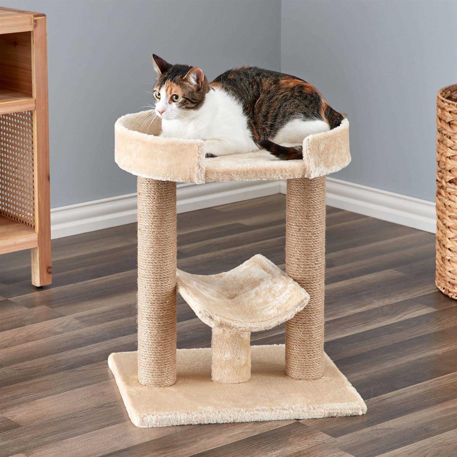 Two by Two 21.1 in. Laurel Cat Scratching Tree - Pet Supplies online store