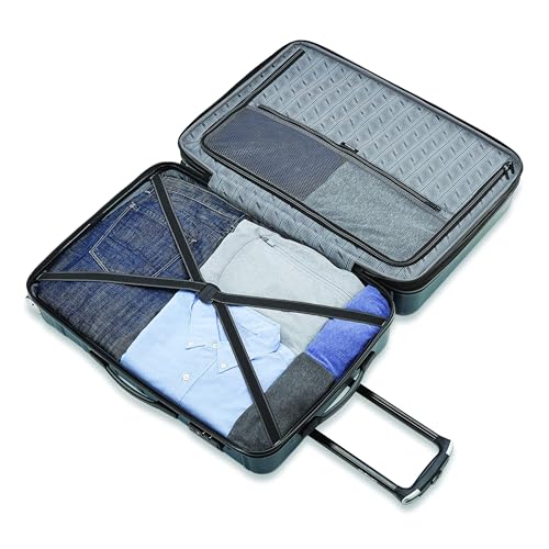 Samsonite Omni 2 Hardside Expandable Luggage with Spinner Wheels, 2-Piece Set (19/24), Lagoon Blue