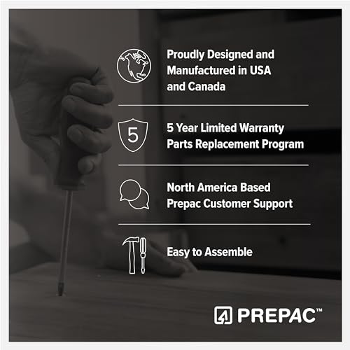 Prepac Sonoma Traditional Tall Nightstand Side Table with 3 Drawers, Functional Tall 3-Drawer Bedside Table 16