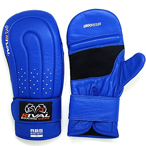 RIVAL Boxing RB5 Bag Mitt Gloves, Bare-Fist Punching Feel, Zero Resistance Training for Triggering Fast Twitch Muscles