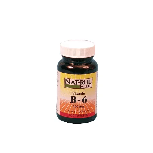 Natrul Health Vitamin B-6 100 Mg Tablets - 100 Ea, 3 Pack