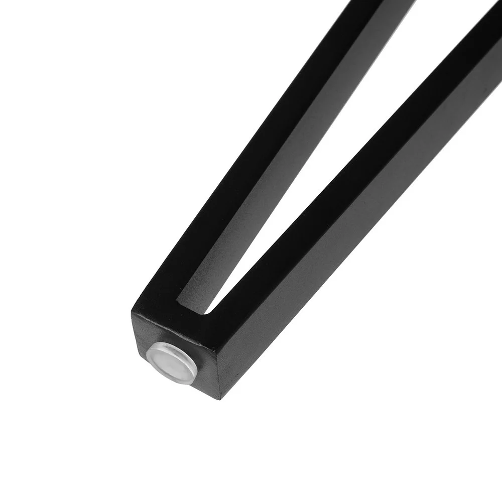 Nesting Coffee Table, Set of 3 End Tables for Living Room, Stacking Side Tables, Wood Look Accent Furniture with Metal Frame - WALNUT & BLACK