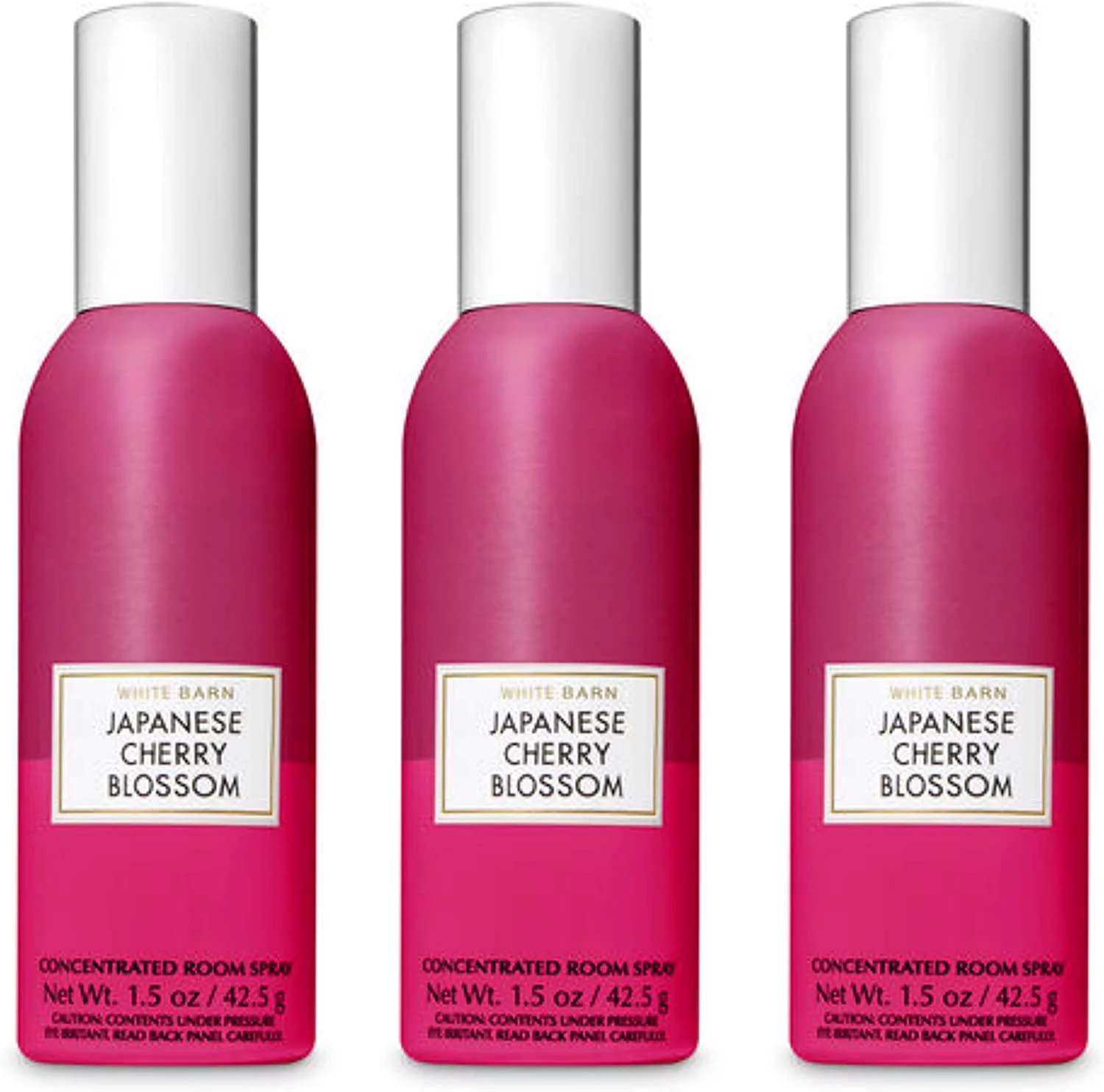 White Barn JAPANESE CHERRY BLOSSOM [3-PACK] Concentrated Room Spray 1.5 Ounce--Bath and Body Works