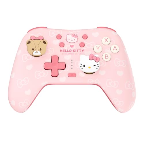 Kuitmor Wireless Pro Controller: Universal Bluetooth Gamepad for Switch/Switch 2/PC/iOS/Android/Linux with One-Touch Pairing, 6-Axis Motion HD Vibration, 1000mAh Long Battery & Auto-Wake Function, Breathing Light Effect