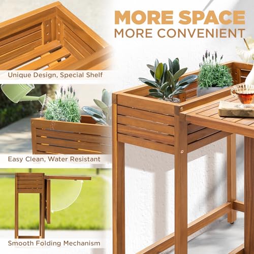 IDZO Heavy Duty 500lbs Weight Capacity Wicker Bistro Table and Chairs Set of 2 with Olefin Fabric Soft Cushions