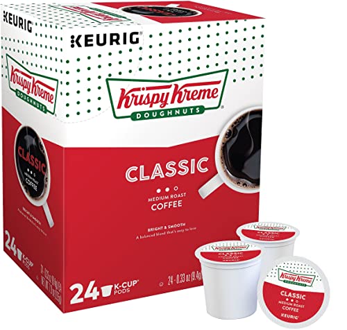 Krispy Kreme Original Glazed Doughnut, Single-Serve Keurig K-Cup Pods, Flavored Medium Roast Coffee, 72 Count