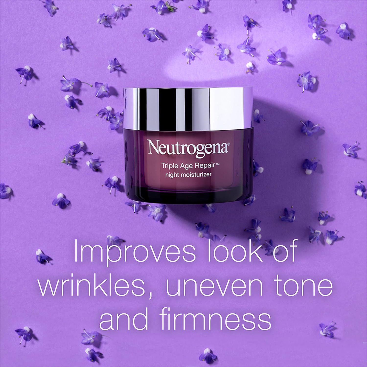 Neutrogena Triple Age Repair Anti-Aging Night Face & Neck Cream Day & Triple Age Repair Anti-Aging Daily Facial Moisturizer with SPF 25 Sunscreen, 1.7 oz