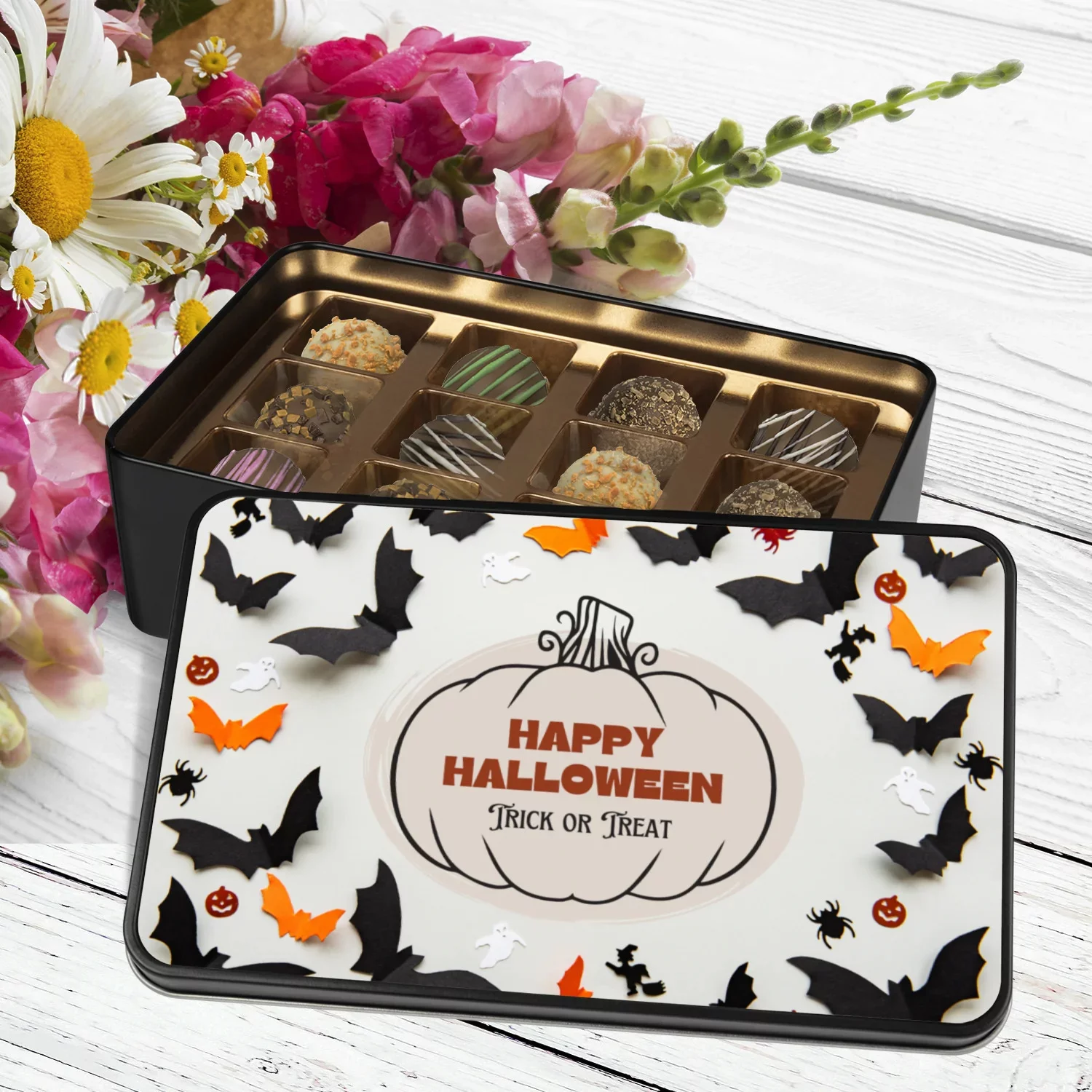 Halloween Chocolate Gift Box, Halloween Chocolate Truffles