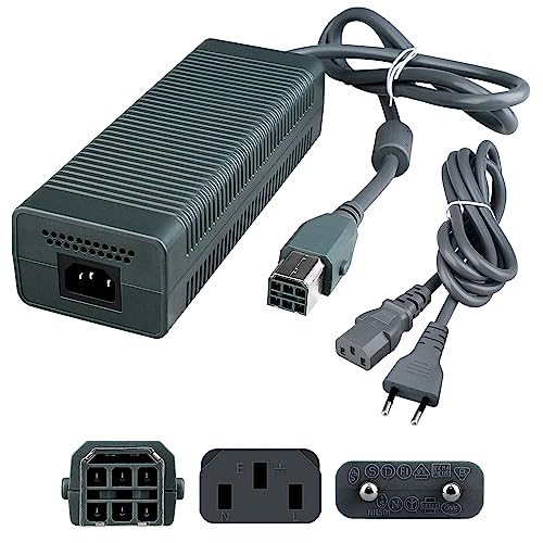 OSTENT 100-127V 203W US Plug AC Adapter Power Supply Brick Cable Cord for Microsoft Xbox 360 Console