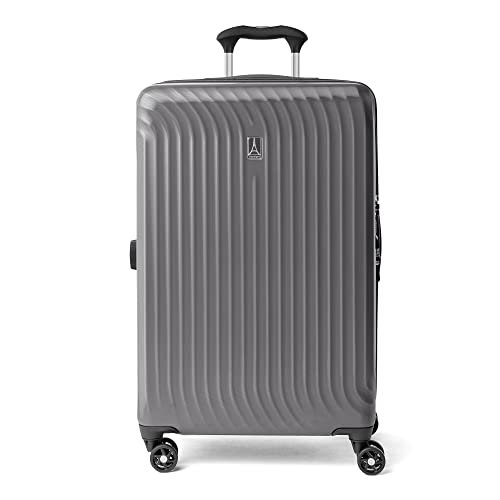 Travelpro Maxlite Air Hardside Expandable Carry on Luggage, 8 Spinner Wheels, Lightweight Hard Shell Polycarbonate Suitcase, Shadow Grey, Carry On 21-Inch