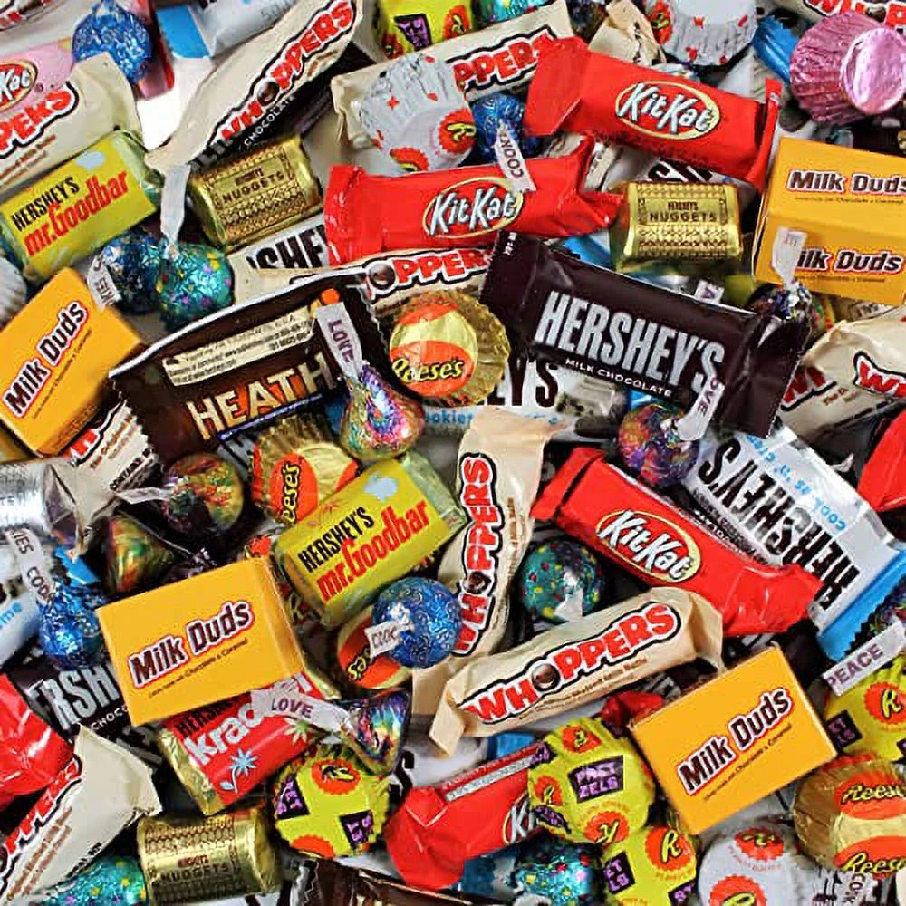 Assorted Chocolate Candy Variety Pack - 10 Lb Bulk Candy Chocolate Mix - Chocolate Candy Bulk - Hershey Chocolate - Bulk Individually Wrapped Chocolate - Valentines Candy - Valentines Day Candy