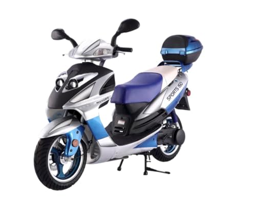 HHH 150cc Scooter Vienna 150 Fully Automatic CVT Gas Powered 150cc Moped LANCER150 Eagle with GY6 Engine (Black)