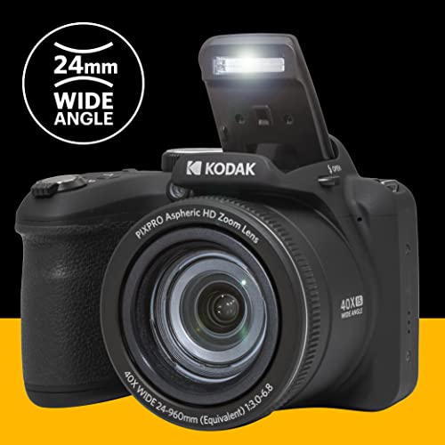 KODAK PIXPRO AZ405-WH 20MP Digital Camera 40X Optical Zoom 24mm Wide Angle Lens Optical Image Stabilization 1080P Full HD Video 3
