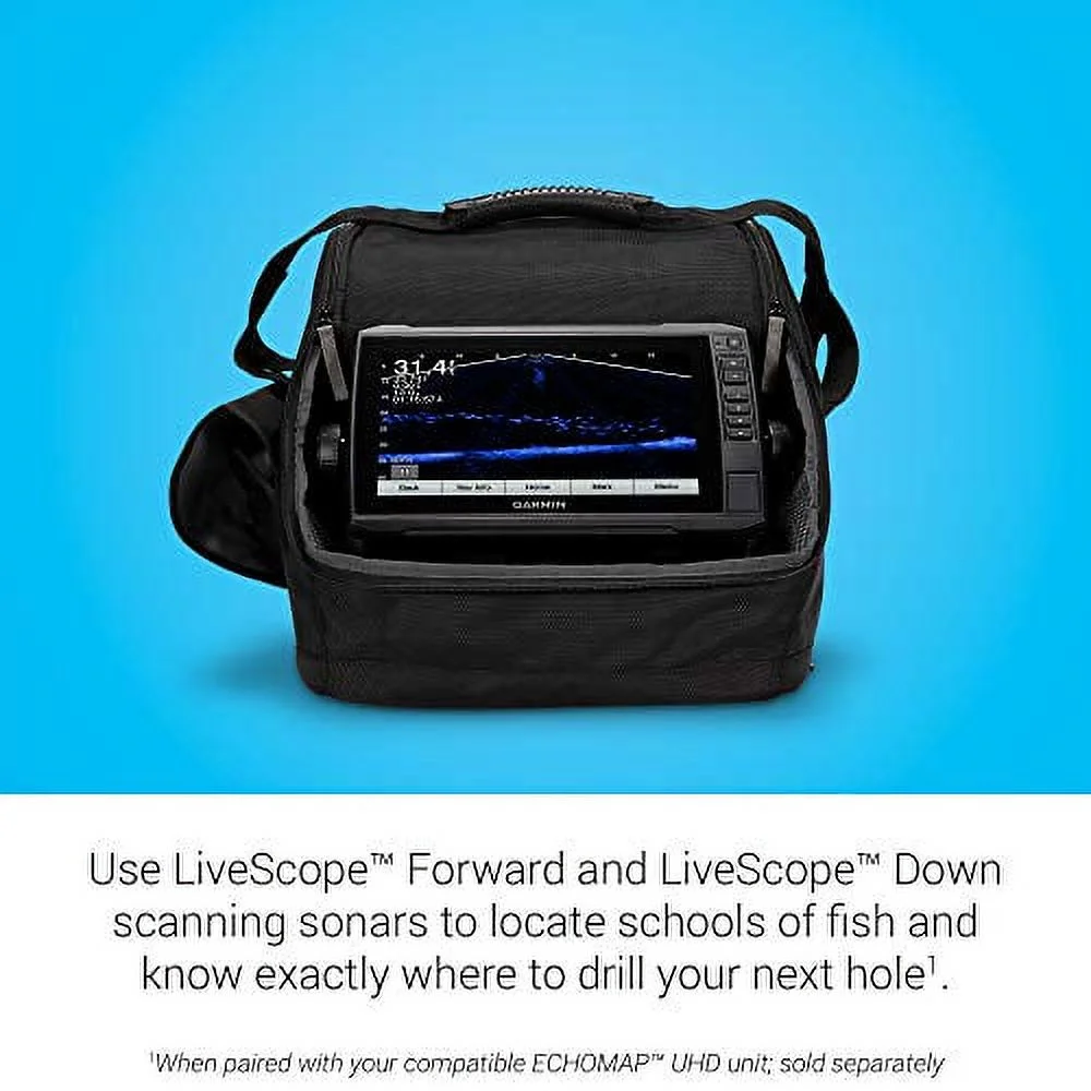 Garmin Panoptix LiveScope Ice Fishing Kit, Includes Panoptix LiveScope Sonar System, 010-12676-50