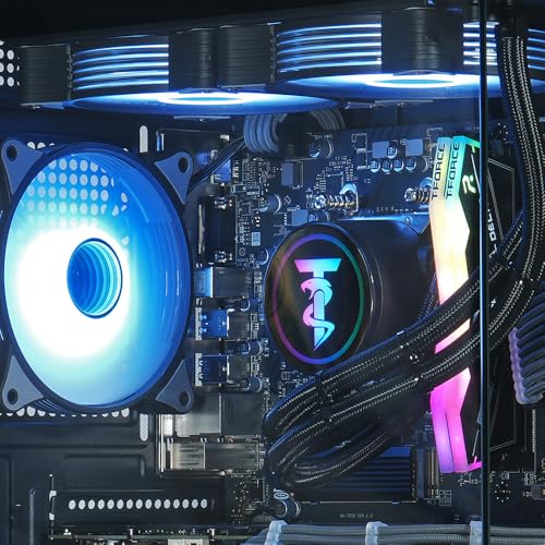 ViprTech Reaper 3.0 Liquid-Cooled PC - AMD Ryzen 7 7700 (5.3Ghz Turbo), RTX 4070 Super 12GB, 32GB DDR5 6400, 2TB NVMe SSD, 800W Gold, VR-Ready, WiFi BT, Win 11, Gaming Desktop Computer Black