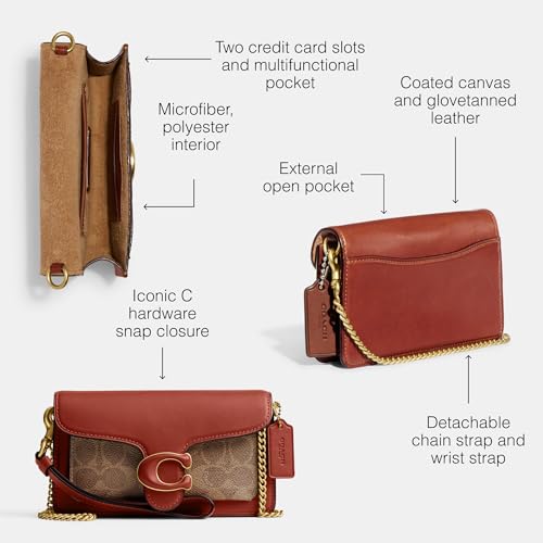 Coach Womens Coated Canvas Signature Tabby Wristlet