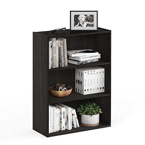 Furinno Pasir 3-Tier Open Shelf Bookcase, Americano