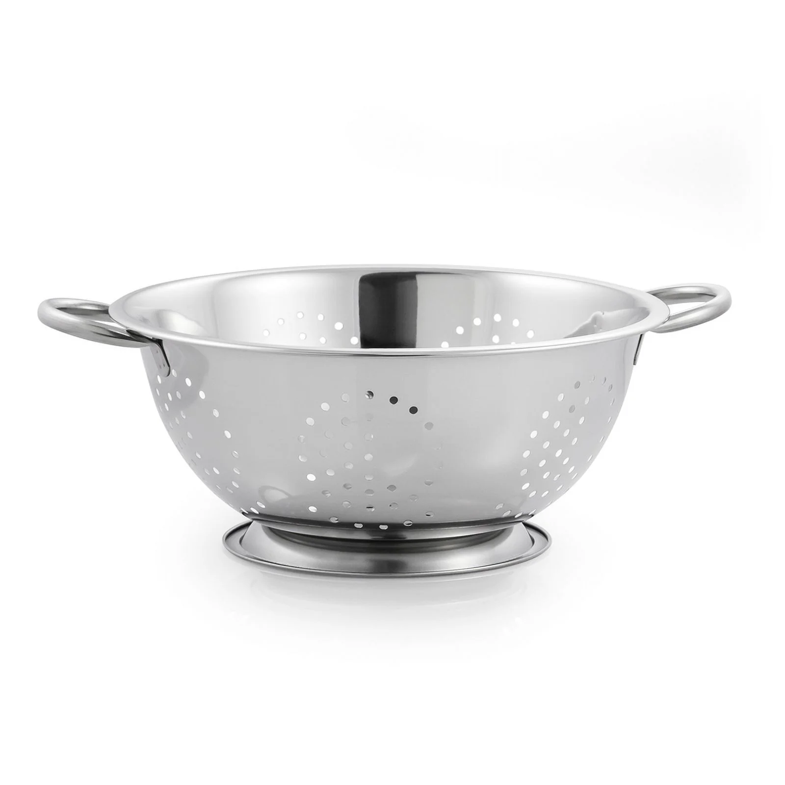 1 Pc, Mcsunley Silver Stainless Steel Colander 5 Qt