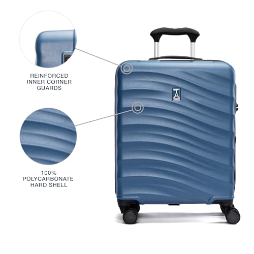 Travelpro Maxlite Air V2 Hardside Expandable Carry on Luggage, 8 Spinner Wheels, Lightweight Hard Shell Suitcase, TSA lock, Black, Carry On 21-Inch