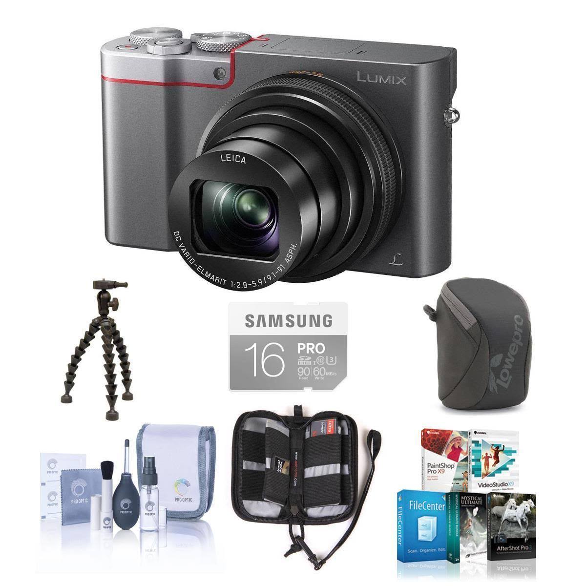 Panasonic Lumix DMC-ZS100 Digital Camera with Free Accessories Silver