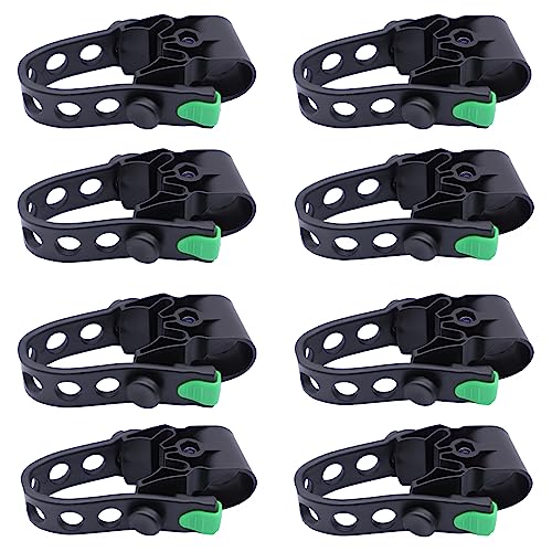8Pcs Bike Rack Straps Replacement Parts Bicycle Hitch Strap Bike Rack Cradle Replacement Bike Tie Down Straps Replacement Rubber Straps Spare Hook fit 1 Inch Tube