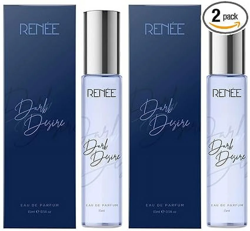 RENEE Eau De Parfum Dark Desire 15ml, Premium Long Lasting Luxury Perfume Scent for All Occasions, Travel Friendly Mini Perfume (Pack of 2)