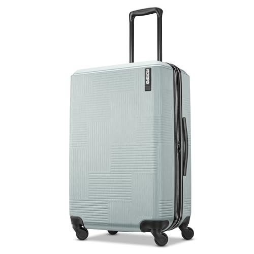 American Tourister Stratum XLT Expandable Hardside Luggage with Spinner Wheels, Jet Black, Carry-On 21-Inch
