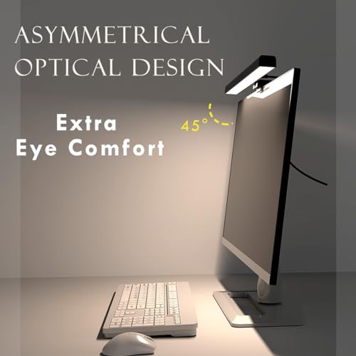 LED Monitor Light,Bar Dormitory Eye Protection Clip Light Bar,Desktop Lamp Computer Screen Light Lamp Bar Table Lamp for Office, M Type