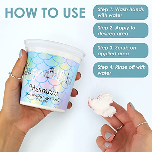 Primal Elements Sugar Scrub, Exfoliating Sugar Whip, Face and Body Cleanser, Moisturizer, Gingerbread, 10 oz Package