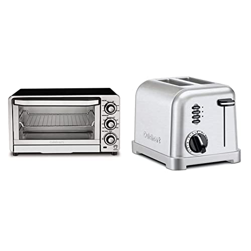 Cuisinart TOB-40N Custom Classic Toaster Oven Broiler, Brushed Stainless and Black