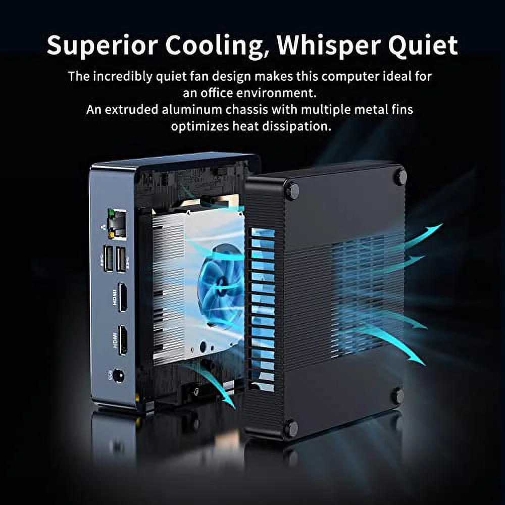 Wo-We Intel i5 Mini PC with Intel Coffee Lake-U i5-8259U, 4C/8T, 8GB DDR4, 256GB M.2 SSD, Intel Iris Plus Graphics 655 GPU (AMD Ryzen 5 5600U)