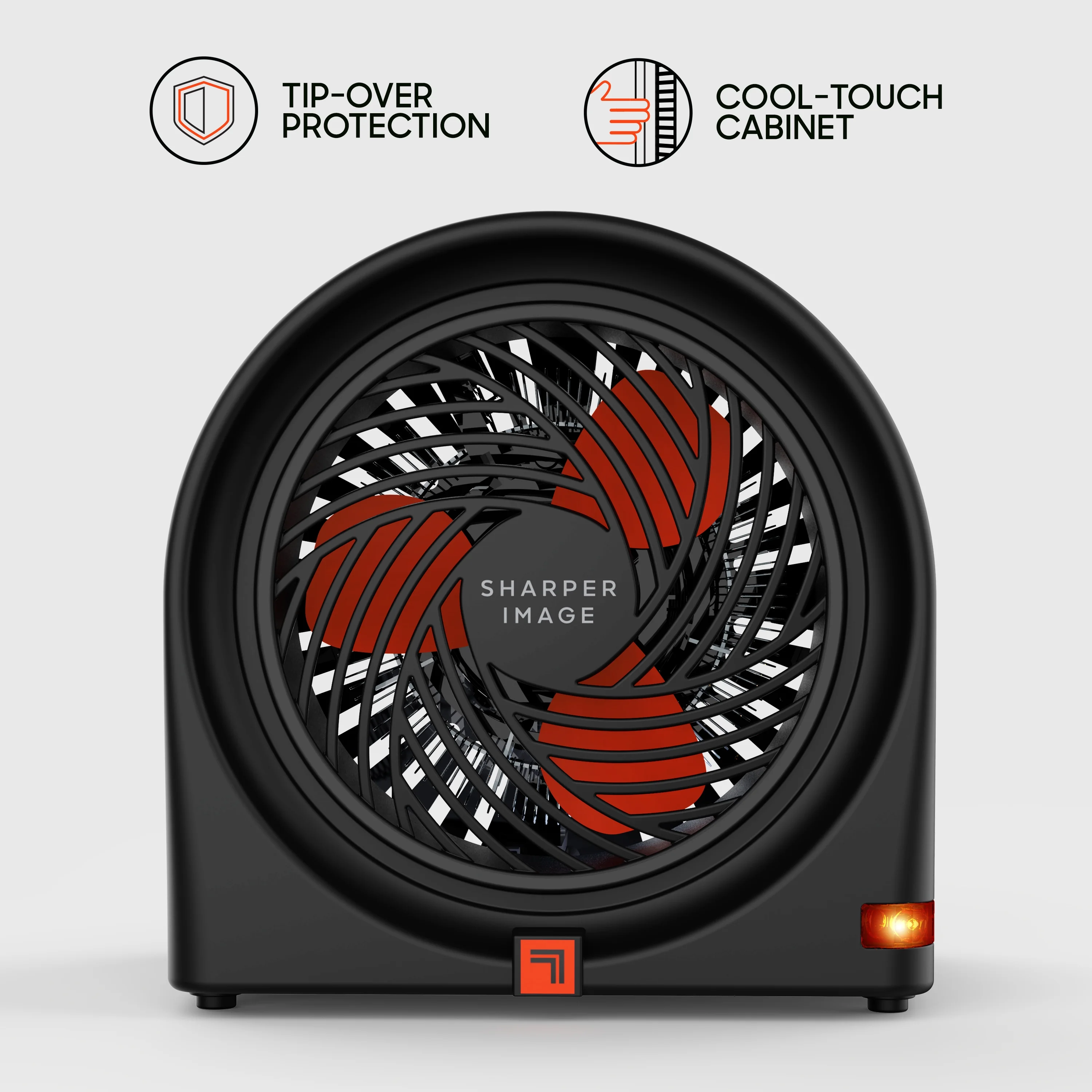 Sharper Image Radius 5 Personal Space Heater, Black (New)