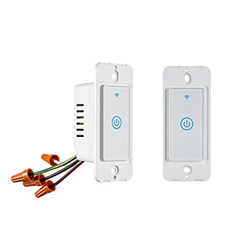 Zigbee Paddle Touch Smart Switch, Compatible with Alexa, Google Home, Hubitat, and HA, Neutral Wire Required (2)