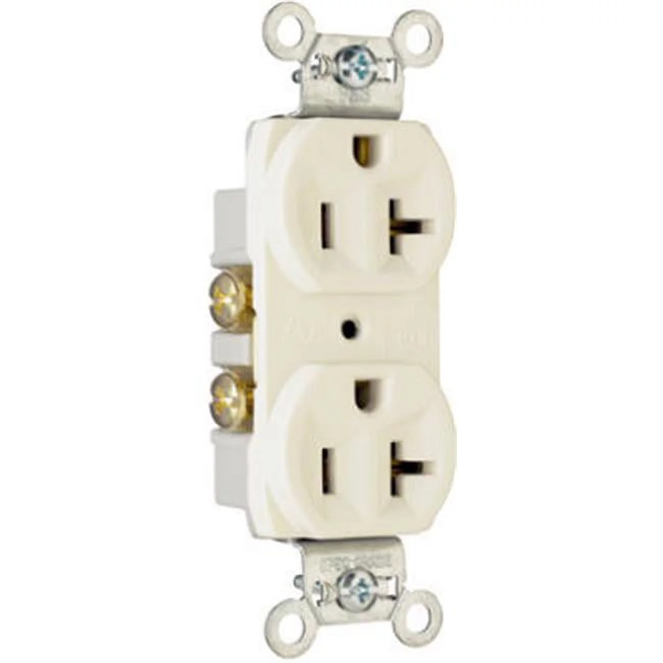 CR20LACC12 Duplex Outlet, 20A, Light Almond