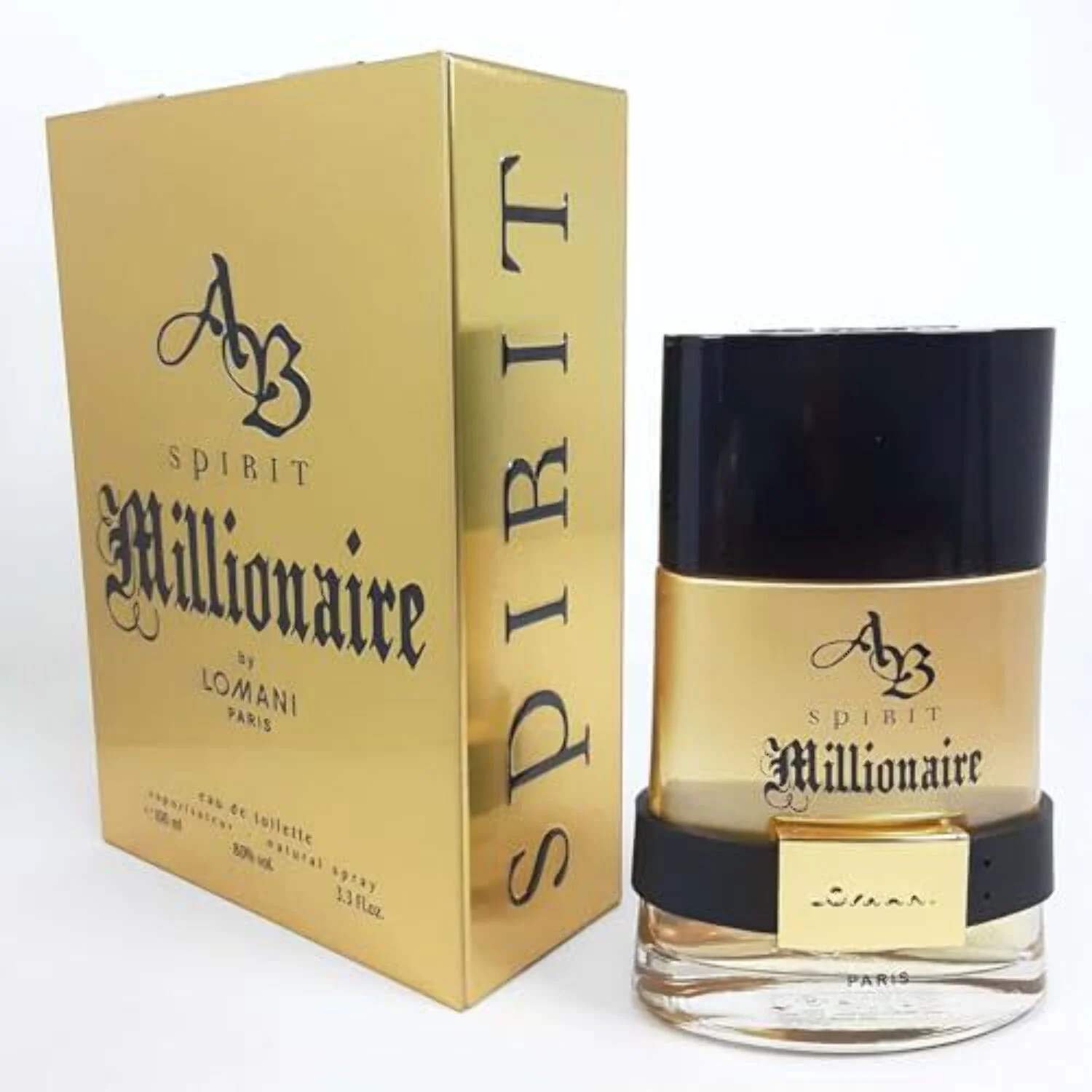 AB SPIRIT MILLIONAIRE Cologne. EAU DE TOILETTE SPRAY 3.3 oz / 100 ML By Lomani - Mens