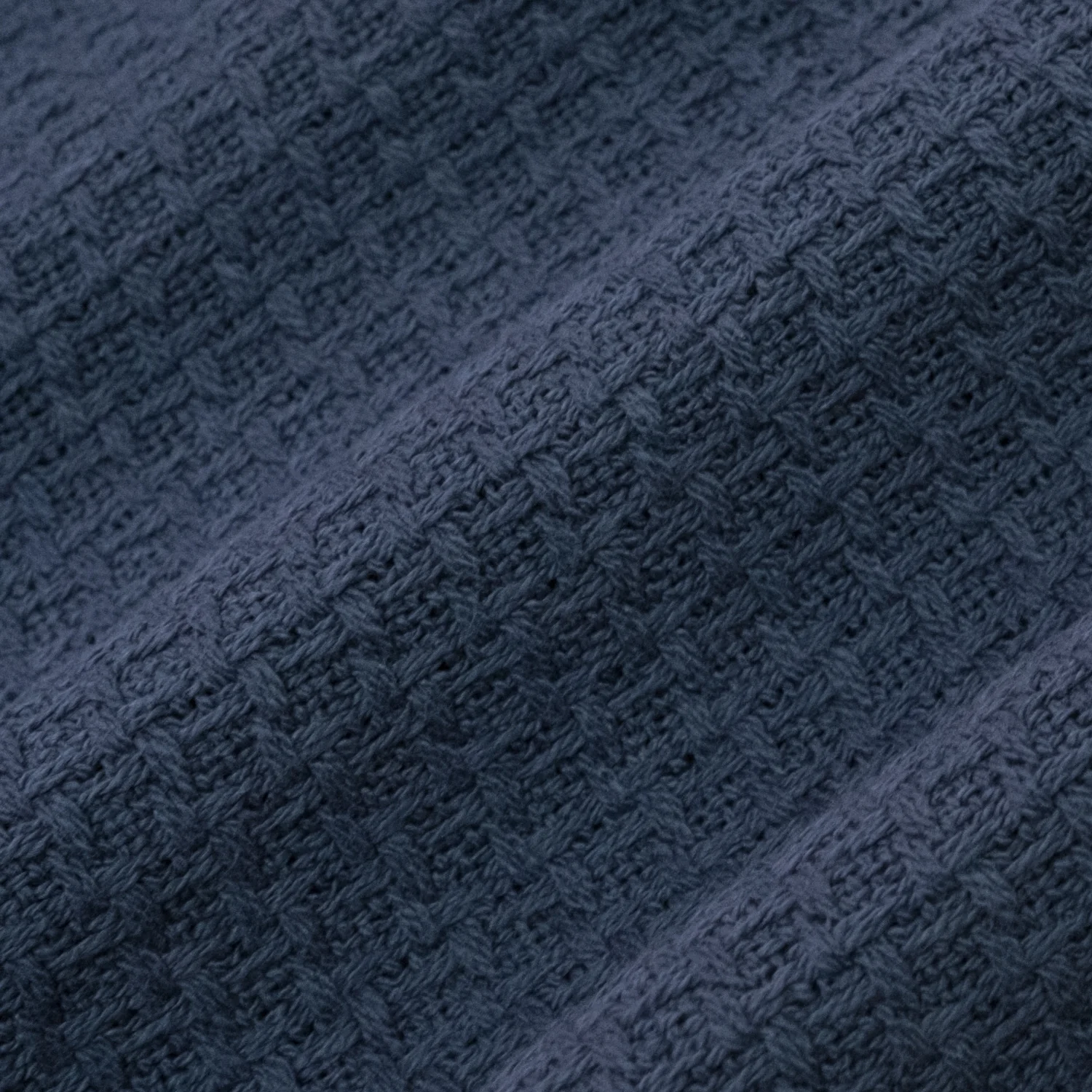 Grand Hotel Houndstooth Stitch 100% Cotton Woven Blanket