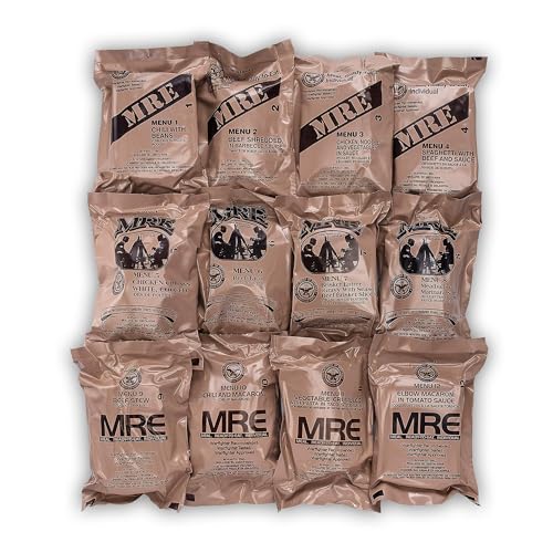 Sopakco 12ct US Military Surplus MRE Meals Ready to Eat 2026 Inspect A Case Menus 1-12